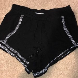 High waisted flowy shorts